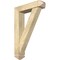 Ekena Millwork Traditional Arts and Crafts Rough Sawn Bracket w/ Offset Brace, Douglas Fir, 6"W x 24"D x 36"H BKT0604X24X36TRA03RDF - alternate 1